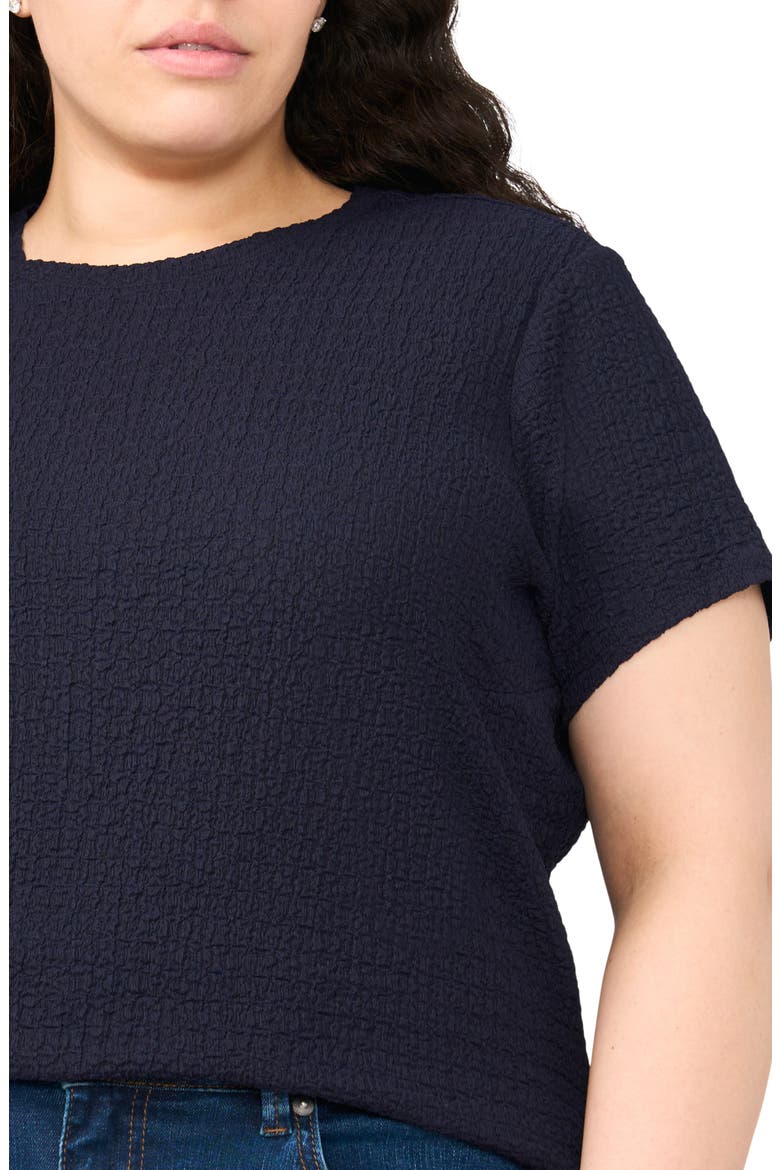 Pucker Crewneck T-Shirt, Alternate, color, BARITONE BLUE