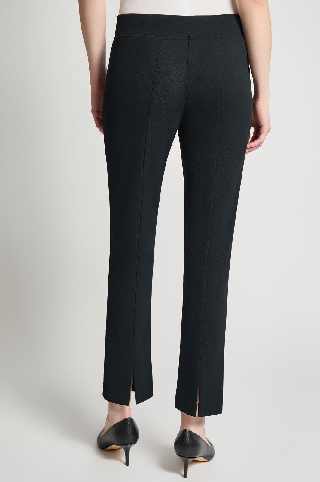 Stretch Deco Crepe Straight-Leg Pants - image 2