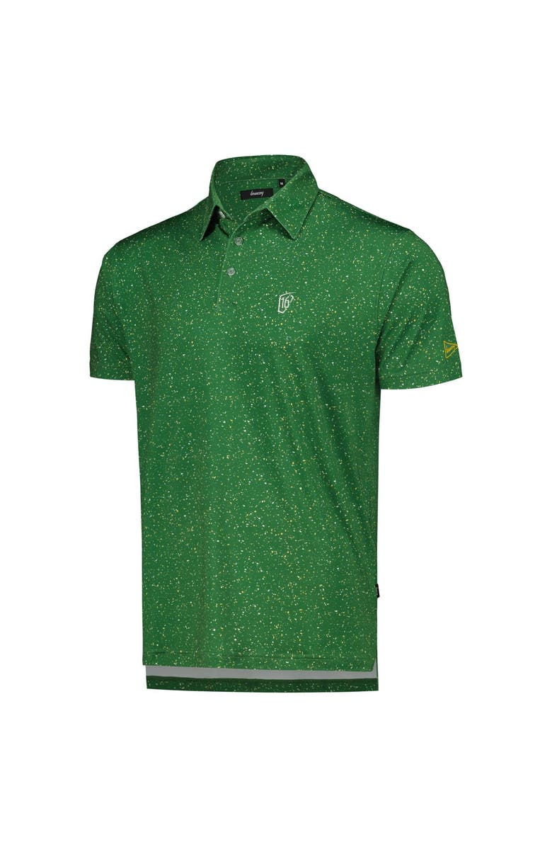 Breezy Golf Men's Breezy Golf Green WM Phoenix Open Splatter Polo, Alternate, color, Green