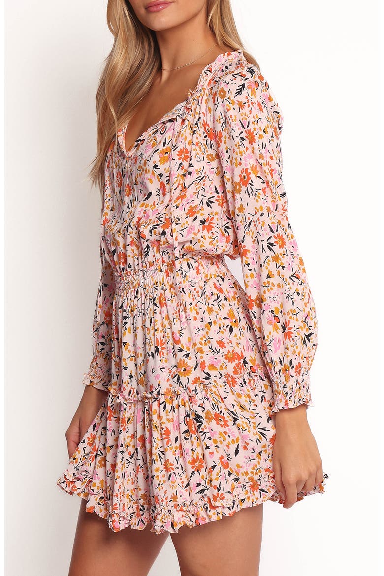 Kealan Floral Long Sleeve Minidress, Alternate, color, PINK DITSY FLORAL