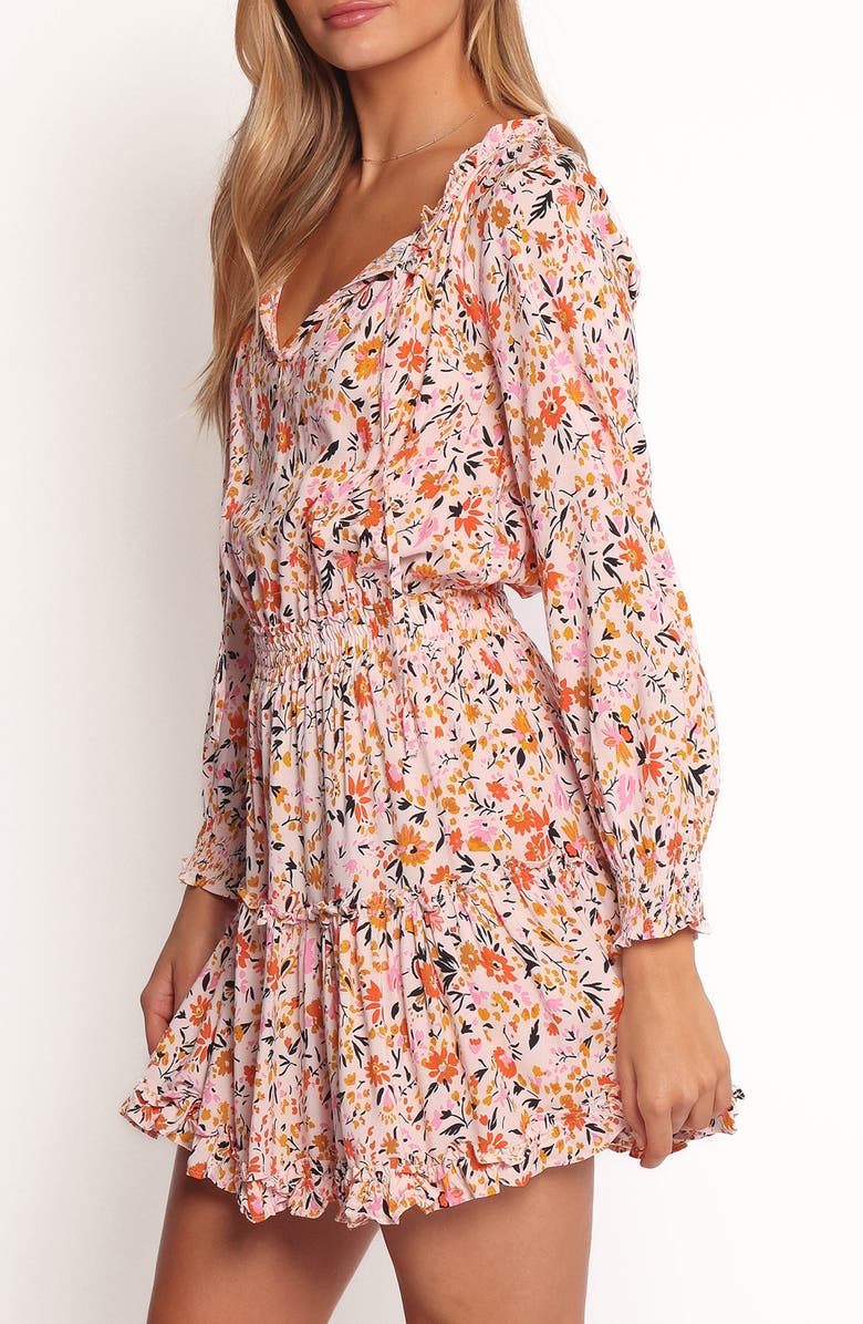 Petal & Pup Kealan Floral Long Sleeve Minidress, Alternate, color, Pink Ditsy Floral
