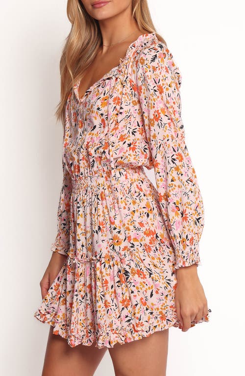 Petal And Pup Petal & Pup Kealan Floral Long Sleeve Minidress In Pink