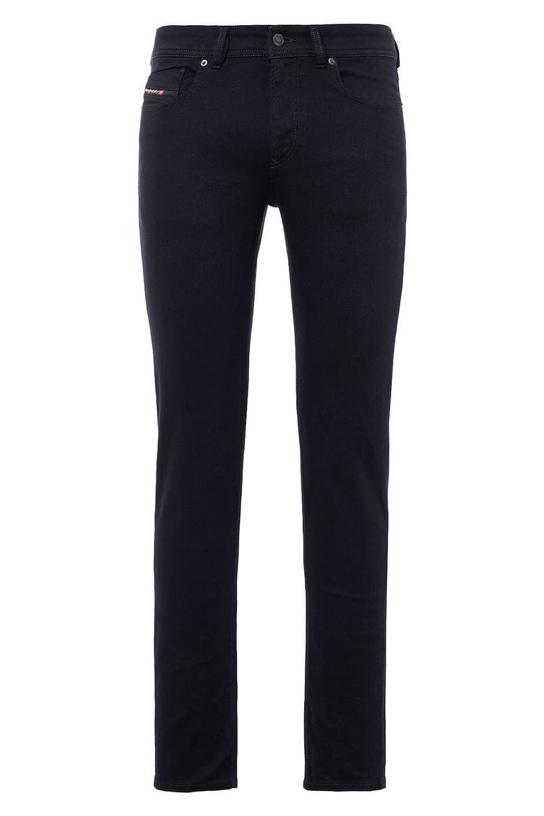 Sleenker Skinny Jeans, Alternate, color, BLACK/DENI