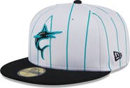 New Era Men's New Era  White Miami Marlins 2024 Batting Practice 59FIFTY Fitted Hat
