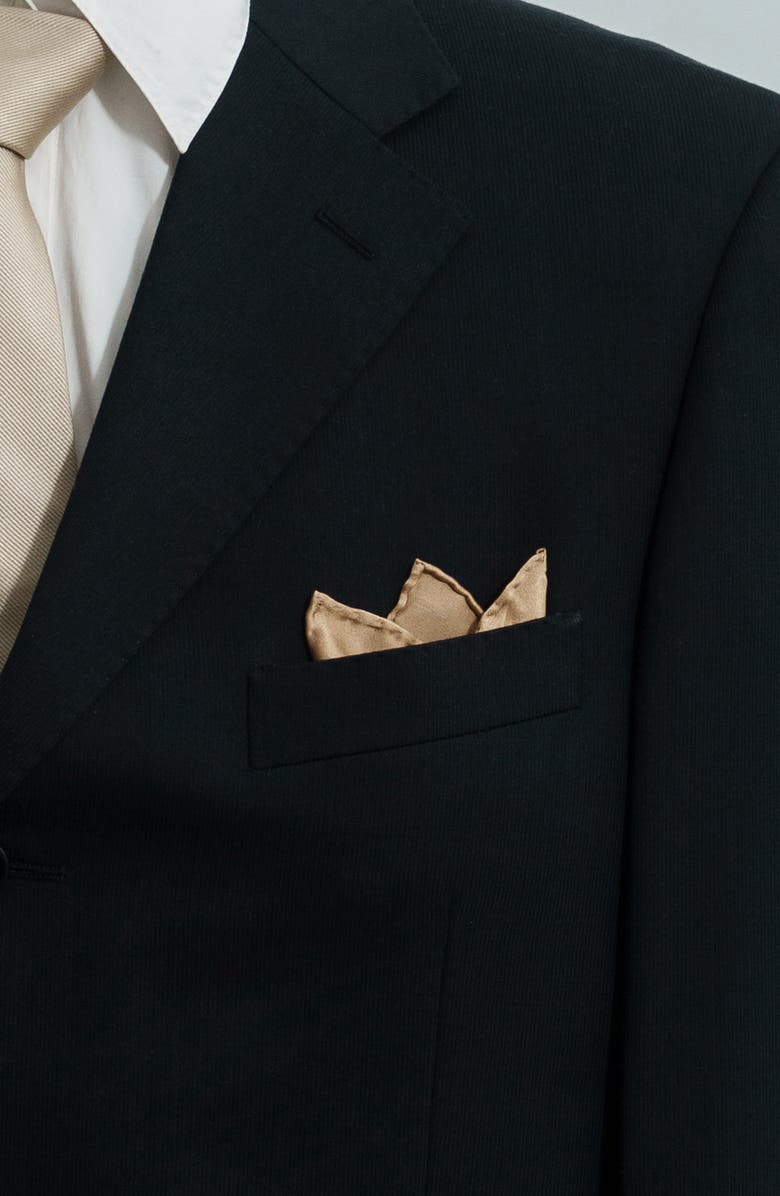 Lost Pattern Modular Silk Pocket Square, Alternate, color, Green