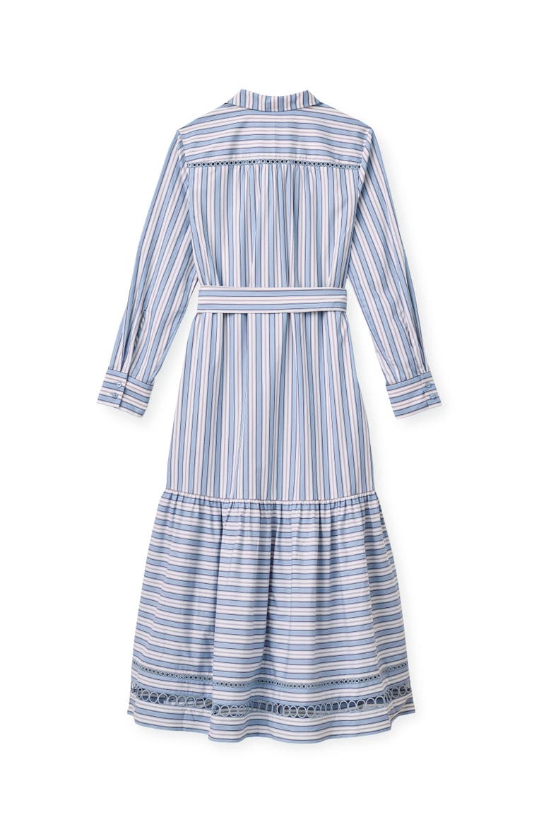 Celia Midi Shirtdress, Alternate, color, Pale Blue Stripe
