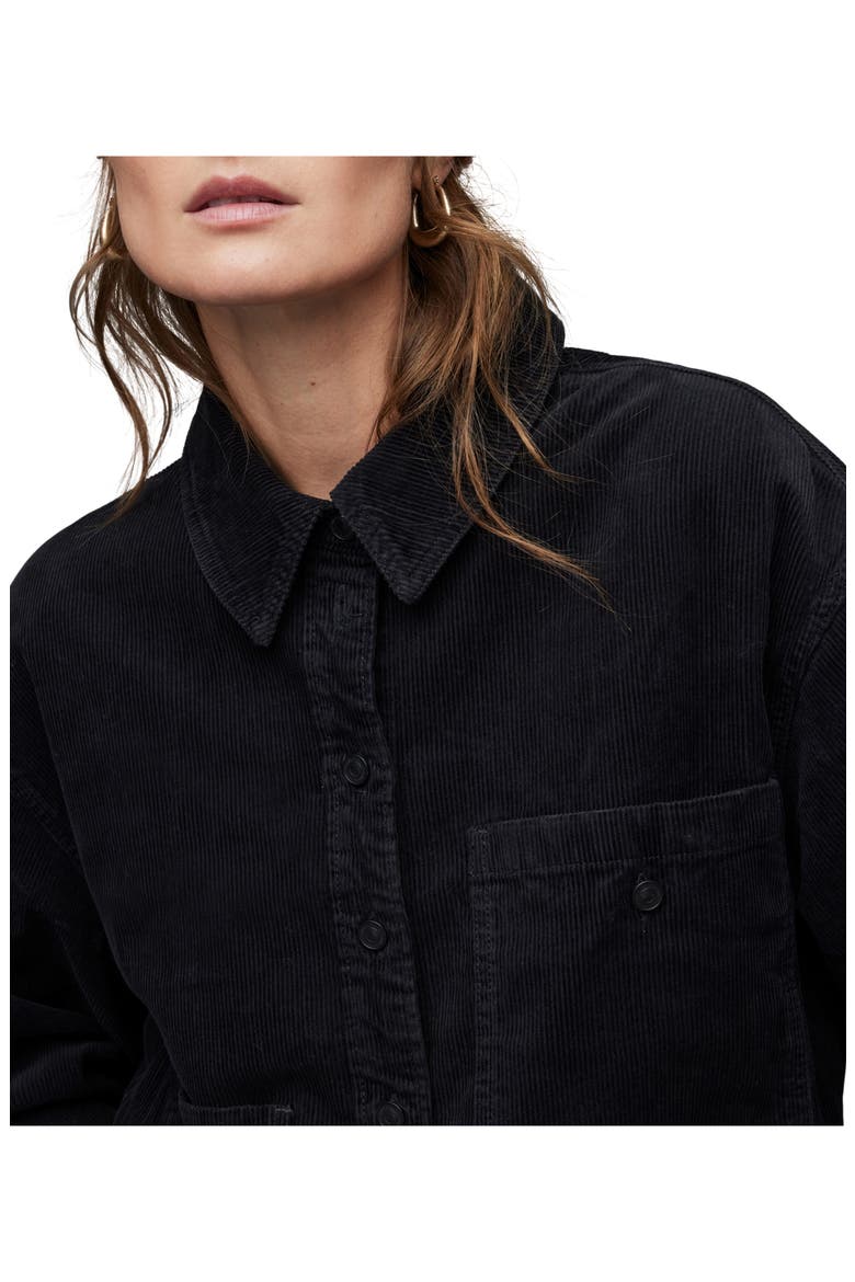 Nicky Corduroy Jacket, Alternate, color, BLACK