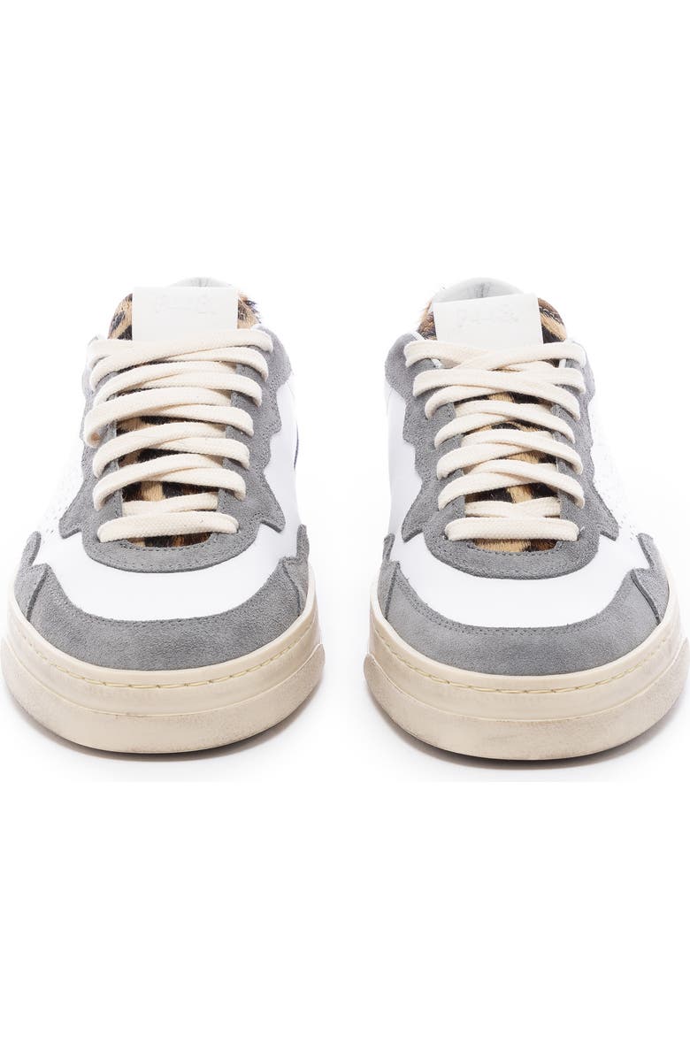 P448 Bali Lace-Up Sneaker, Alternate, color, White/ Leopard Brown