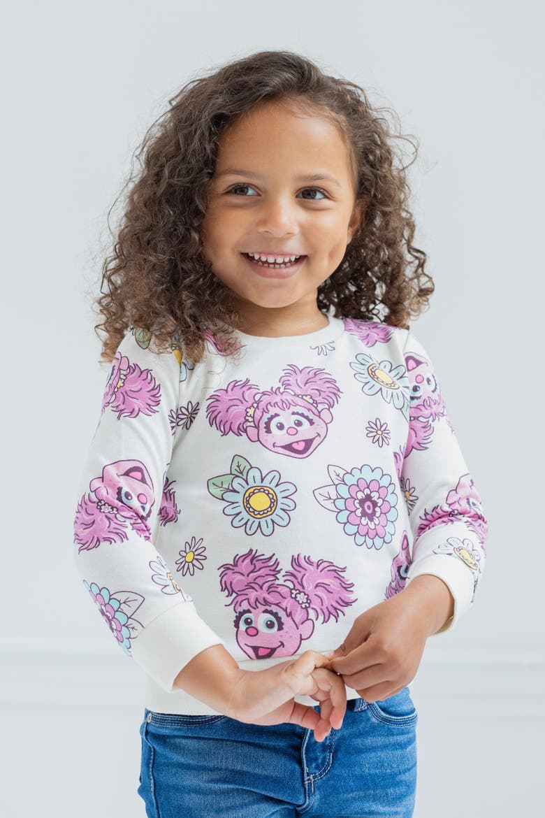 Pullover Sweatshirt, Alternate, color, Abby Cadabby Ivory