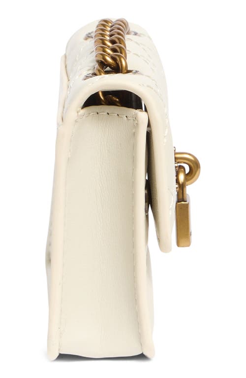 Kurt Geiger London Micro Brixton Quilted Shoulder Bag In Natural