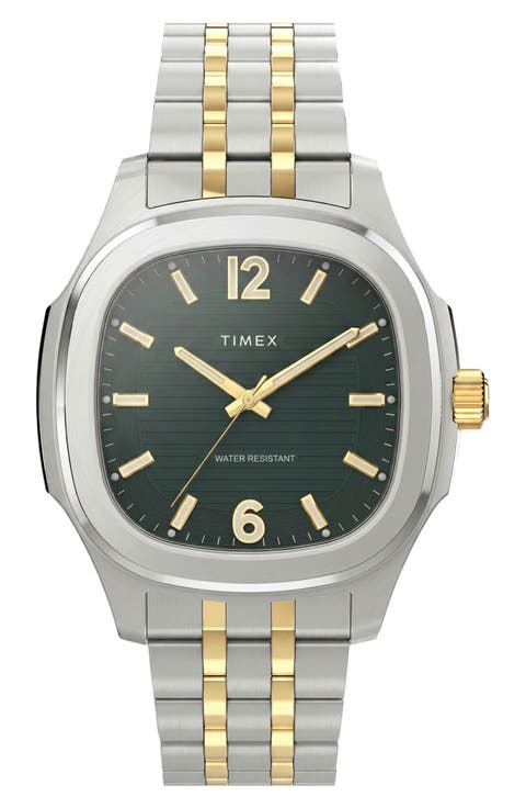 Marquis Croc-Embossed Leather Strap Watch