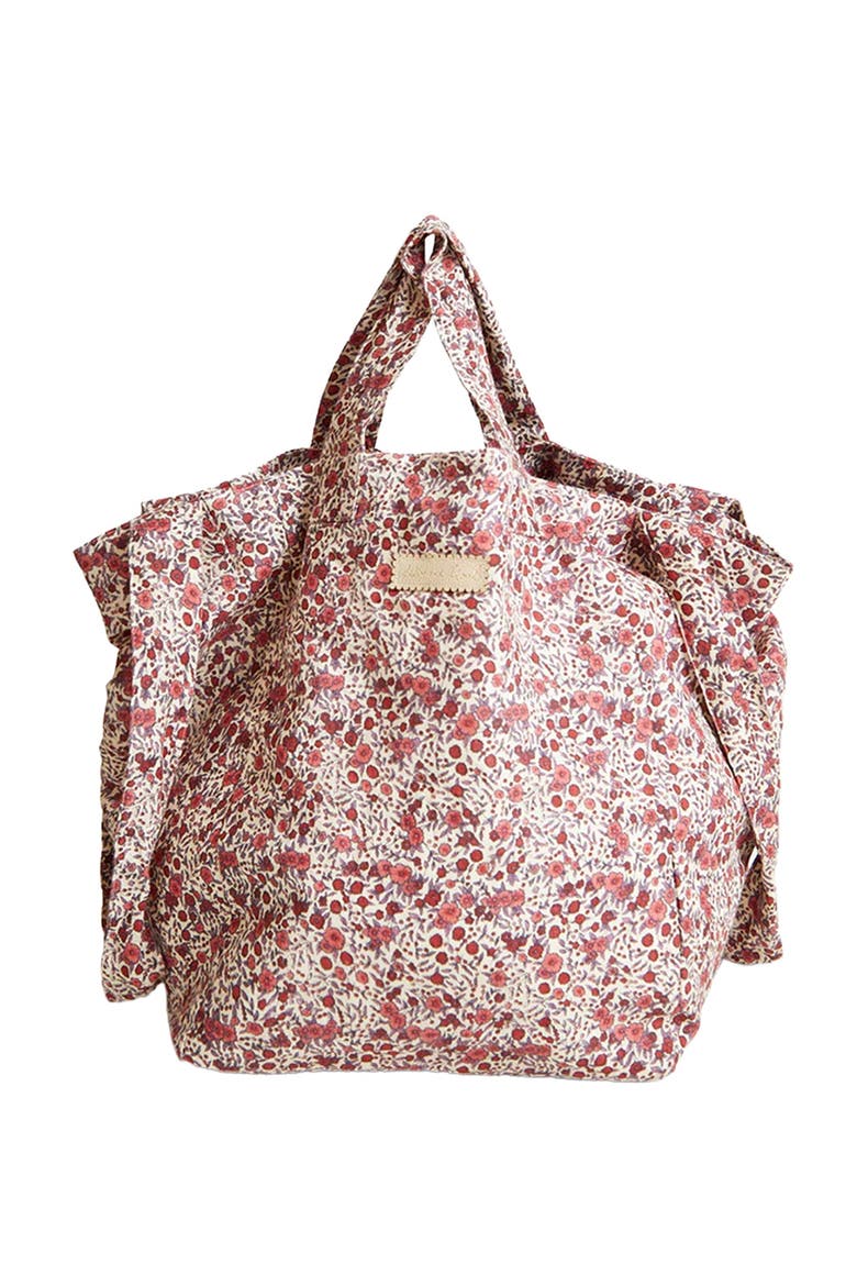 Print Tote Bag, Main, color, Pink