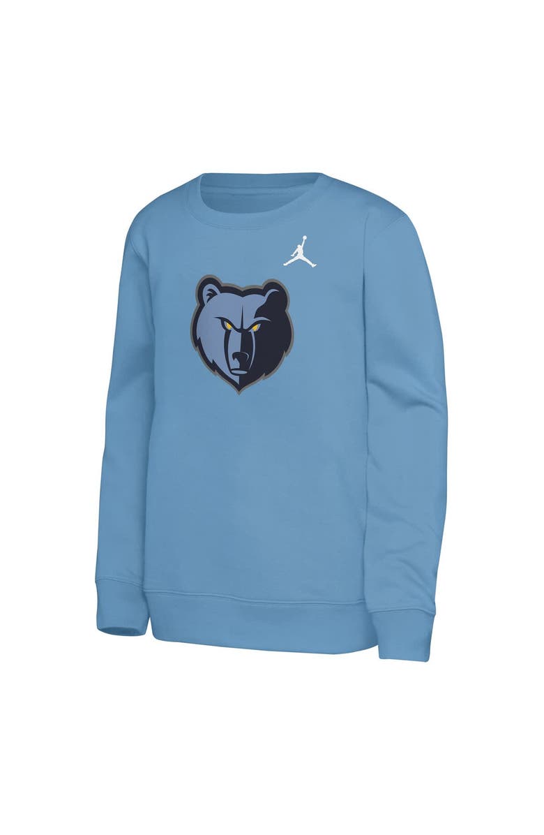 Jordan Brand Youth Jordan Brand Light Blue Memphis Grizzlies Courtside Statement Edition Sweatshirt, Alternate, color, Light Blue