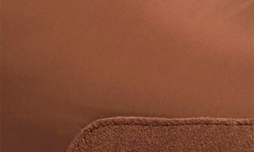 Fireside By Dearfoams Warm Up Water Resistant Genuine Shearling Lined Slipper In Brown