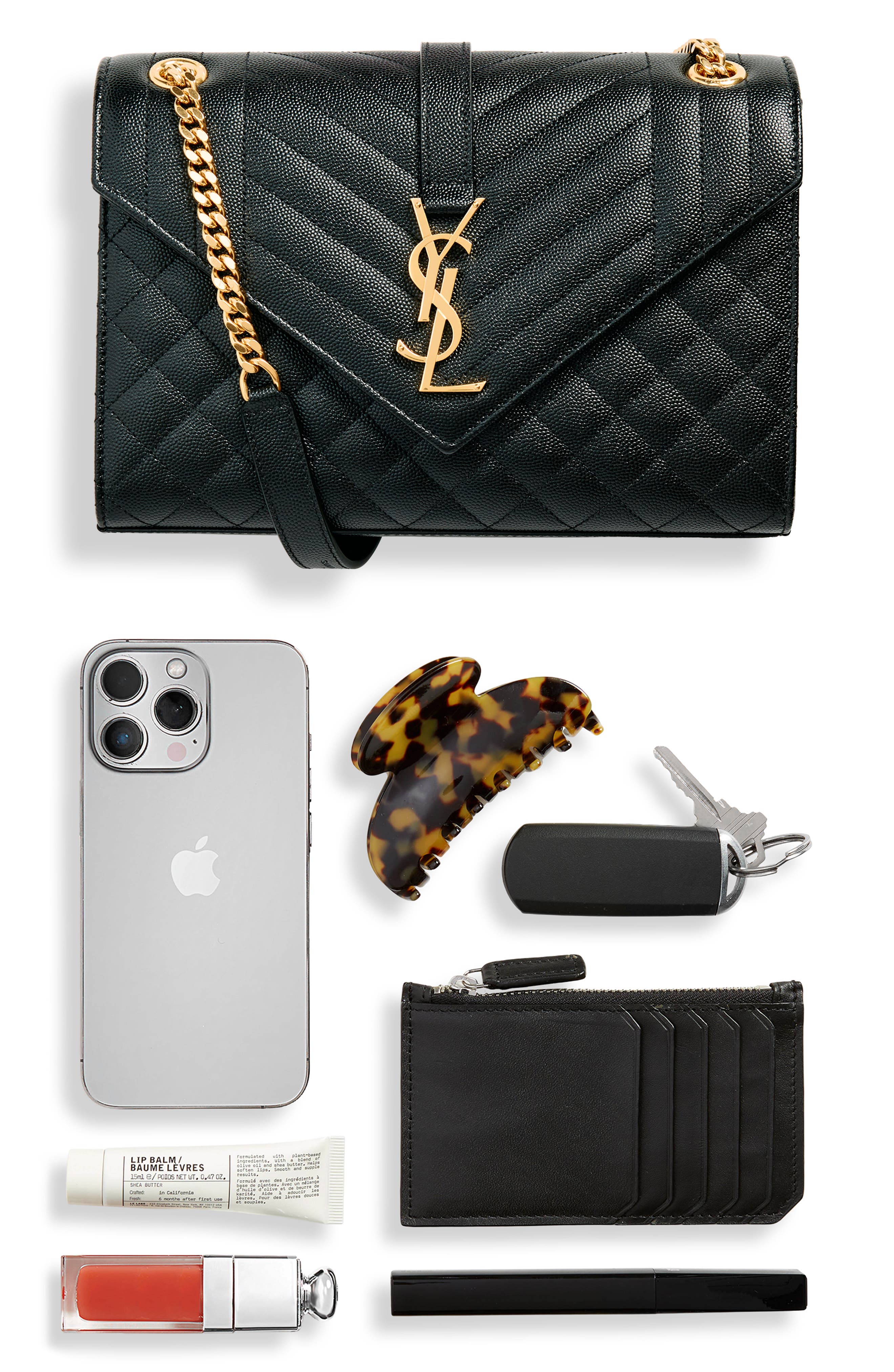 Женские сумки Saint Laurent Medium Cassandra Quilted Leather Envelope Bag — фото 7