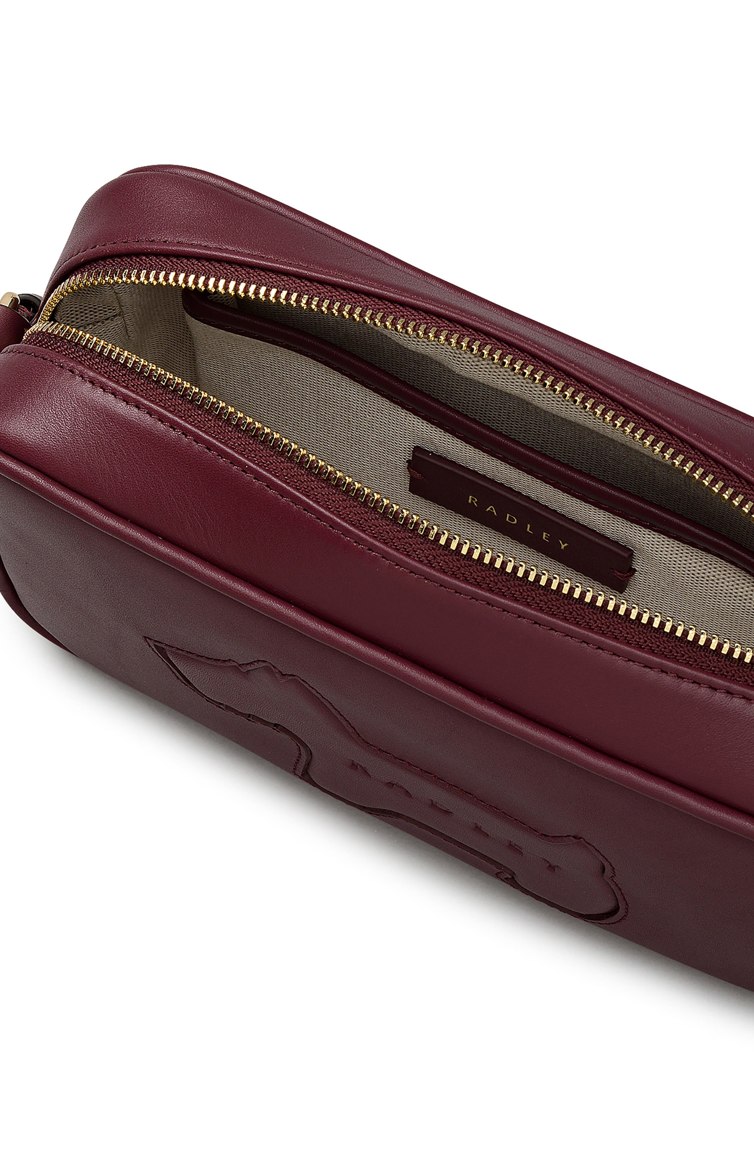 Radley Small Hadley Lane Crossbody Bag, Alternate, color, Dark Cherry