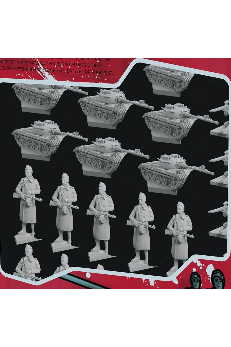 Days & Nights Red Army Expansion Card Pack Add On 28 Miniatures, Alternate, color, Multicolored