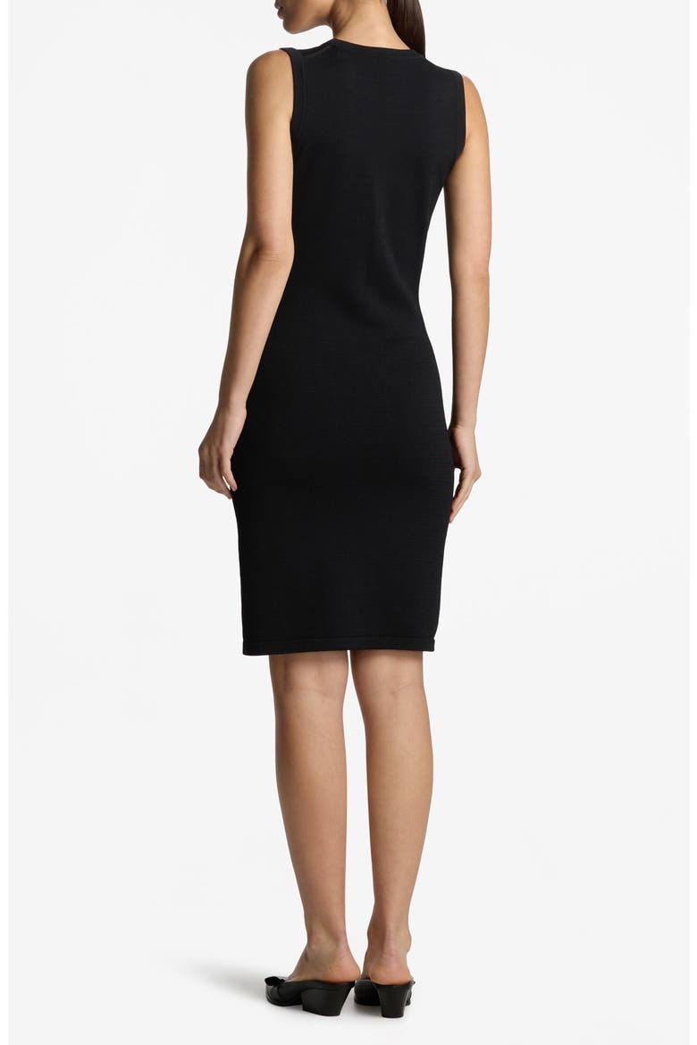 Santiago Knit Scoop Neck Sleeveless Dress, Alternate, color, BLACK
