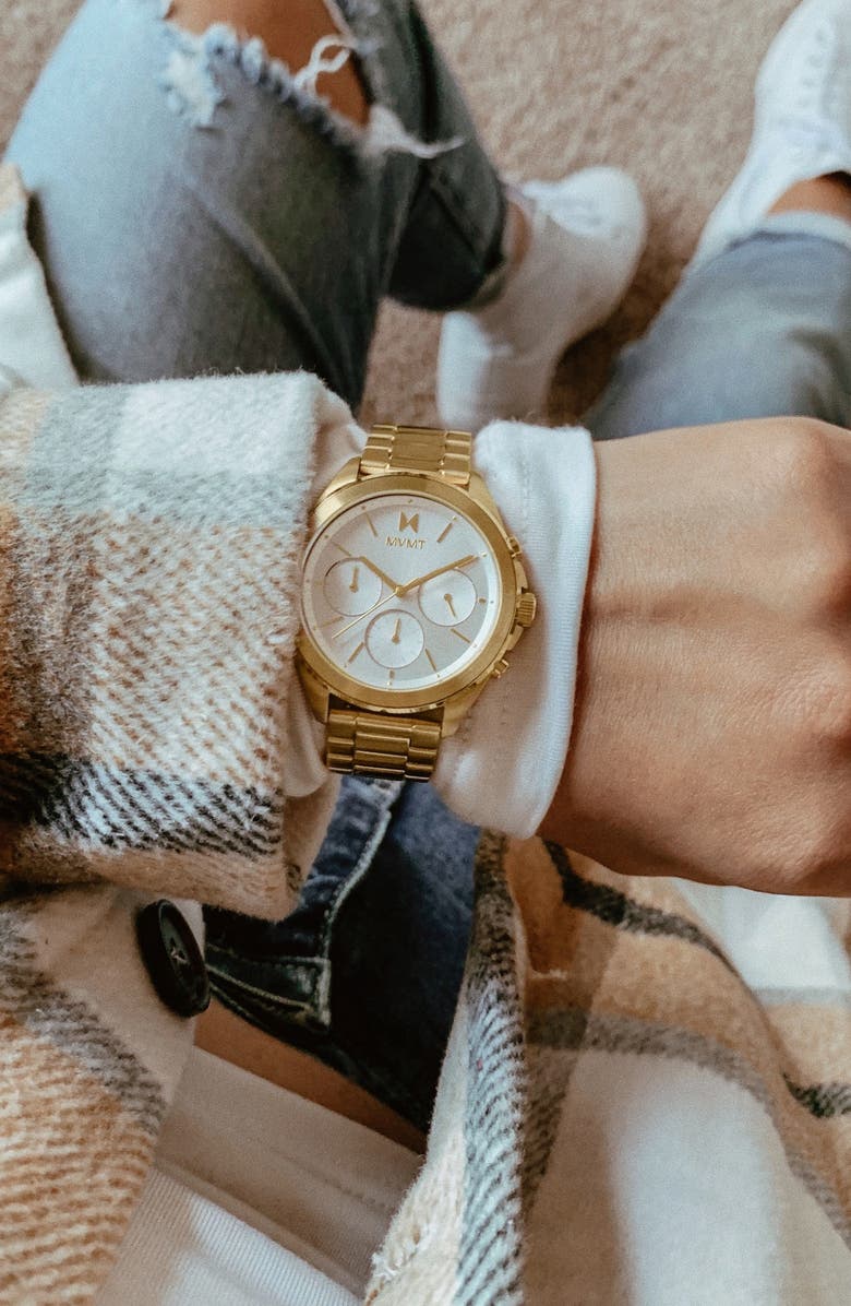 MVMT WATCHES MVMT Getaway Chronograph Bracelet Watch, 38mm, Alternate, color, 