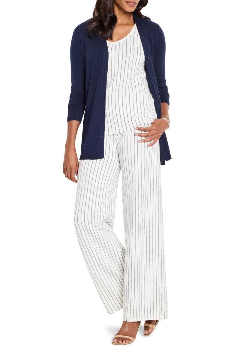 Destination Side Button Cardigan, Alternate, color, DARK INDIGO