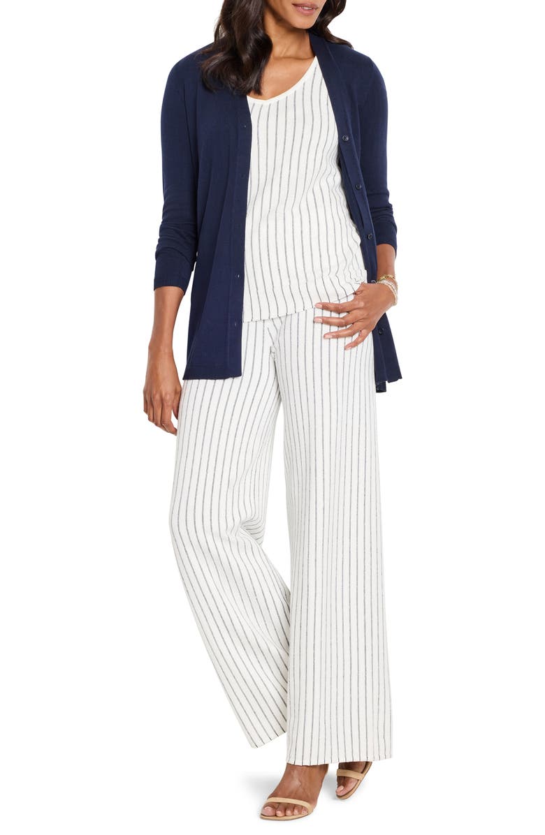 NIC+ZOE Destination Side Button Cardigan, Alternate, color, Dark Indigo