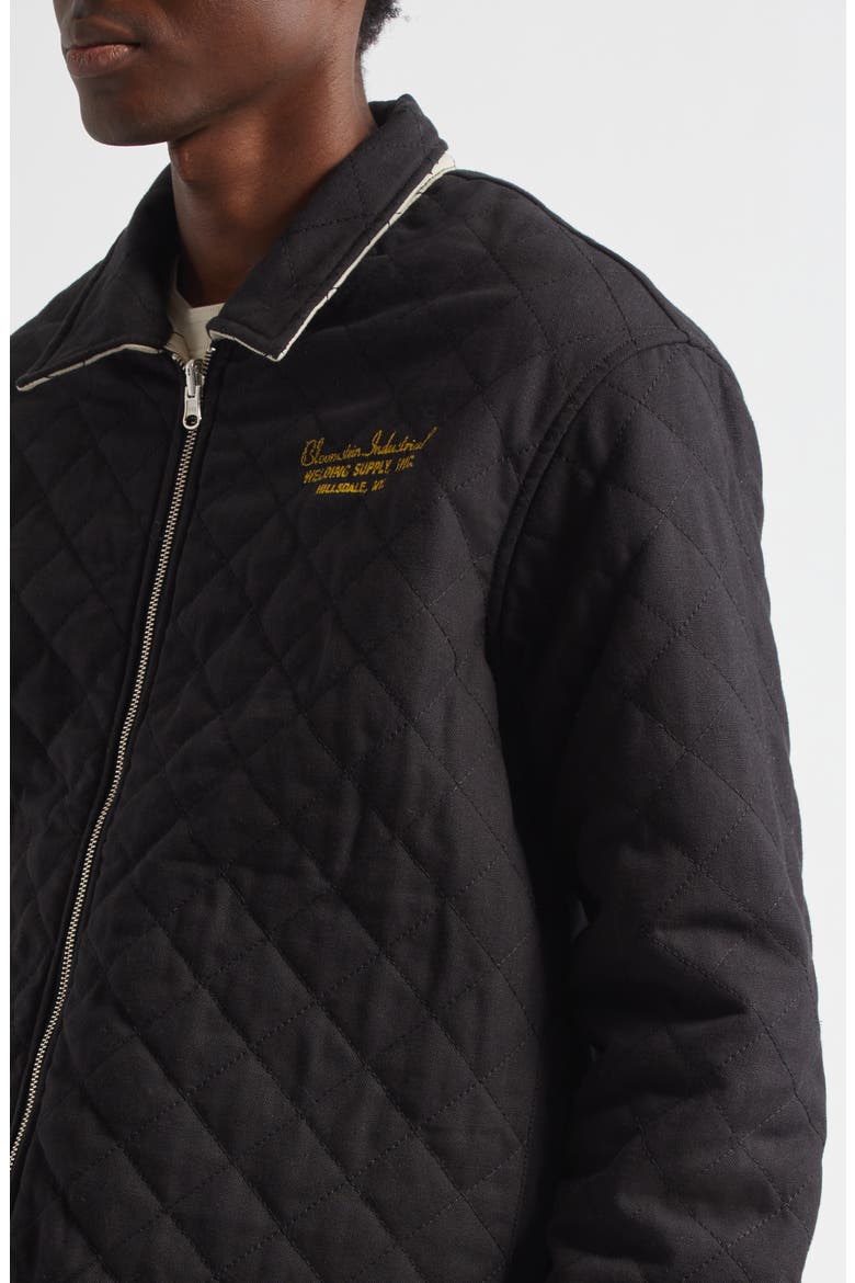 Bloomstein Quilted Reversible Jacket, Alternate, color, BLACK YELLOW