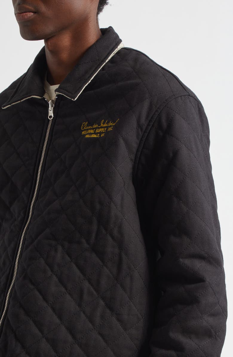 Bode Bloomstein Quilted Reversible Jacket, Alternate, color, Black Yellow