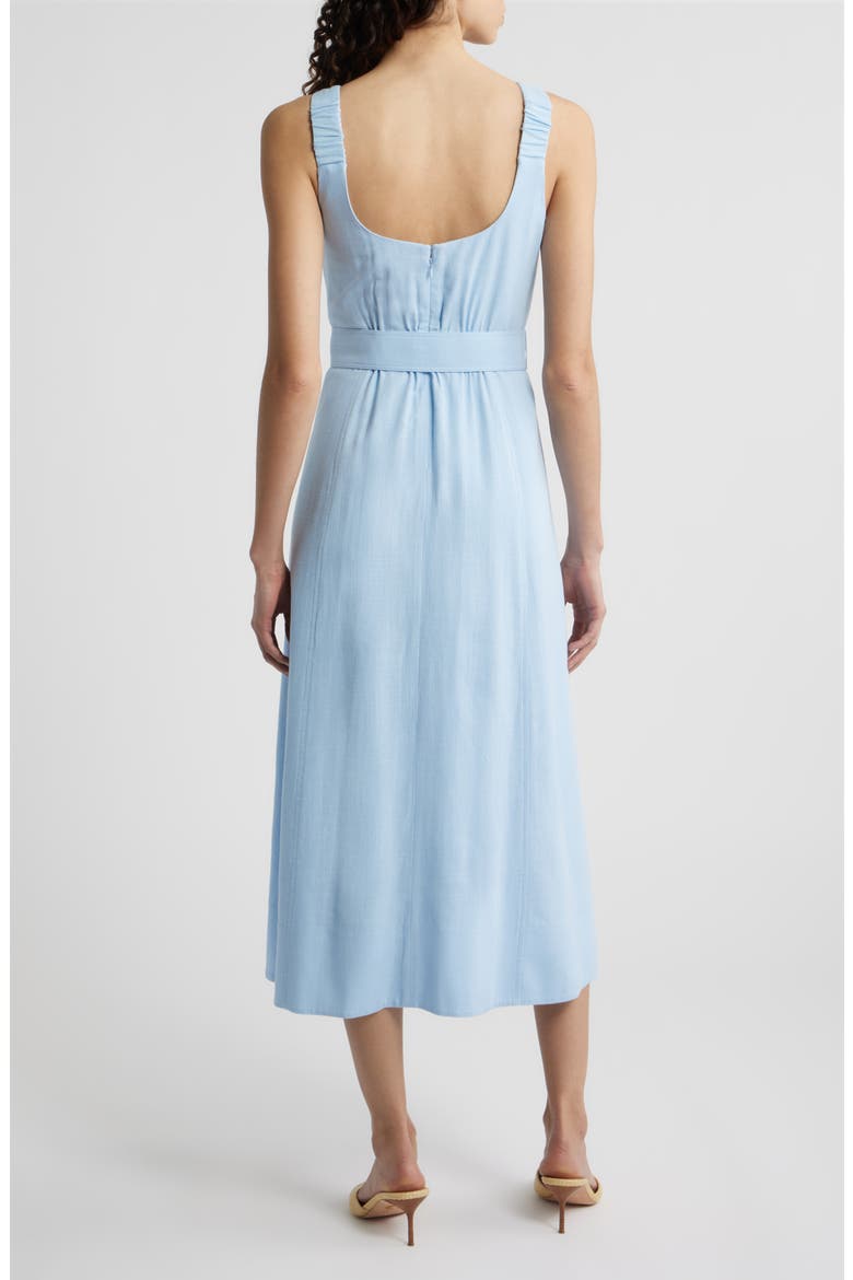 Sleeveless Midi Dress, Alternate, color, CHAMBRAY BLUE