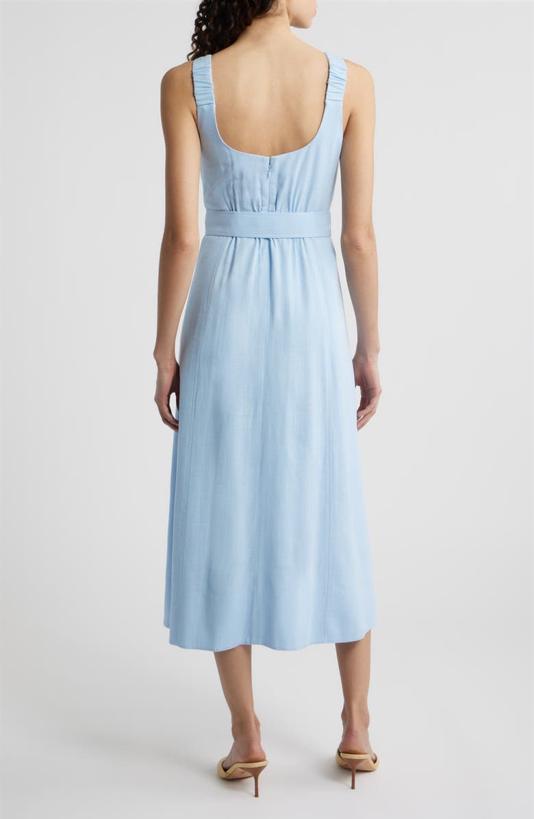 Eliza J Sleeveless Midi Dress, Alternate, color, Chambray Blue