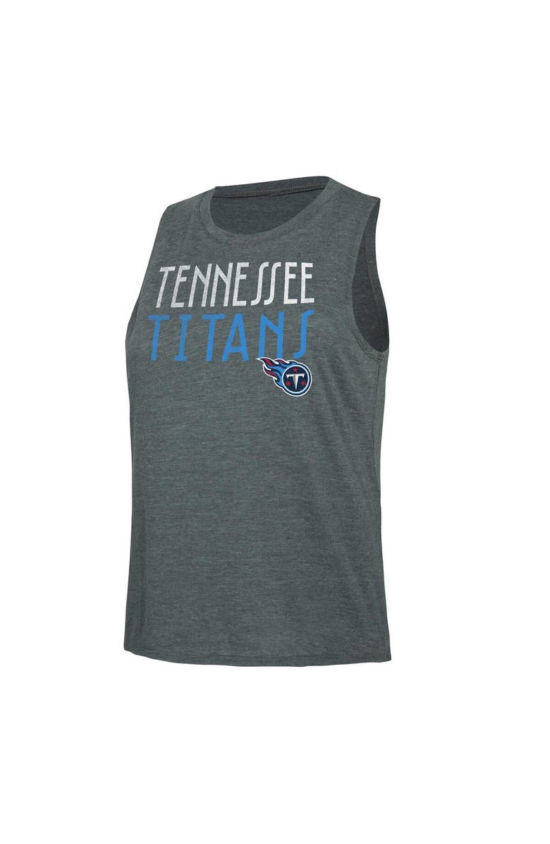 CONCEPTS SPORT Women's Concepts Sport Navy/Charcoal Tennessee Titans Muscle Tank Top & Pants Lounge Set, Alternate, color, Navy