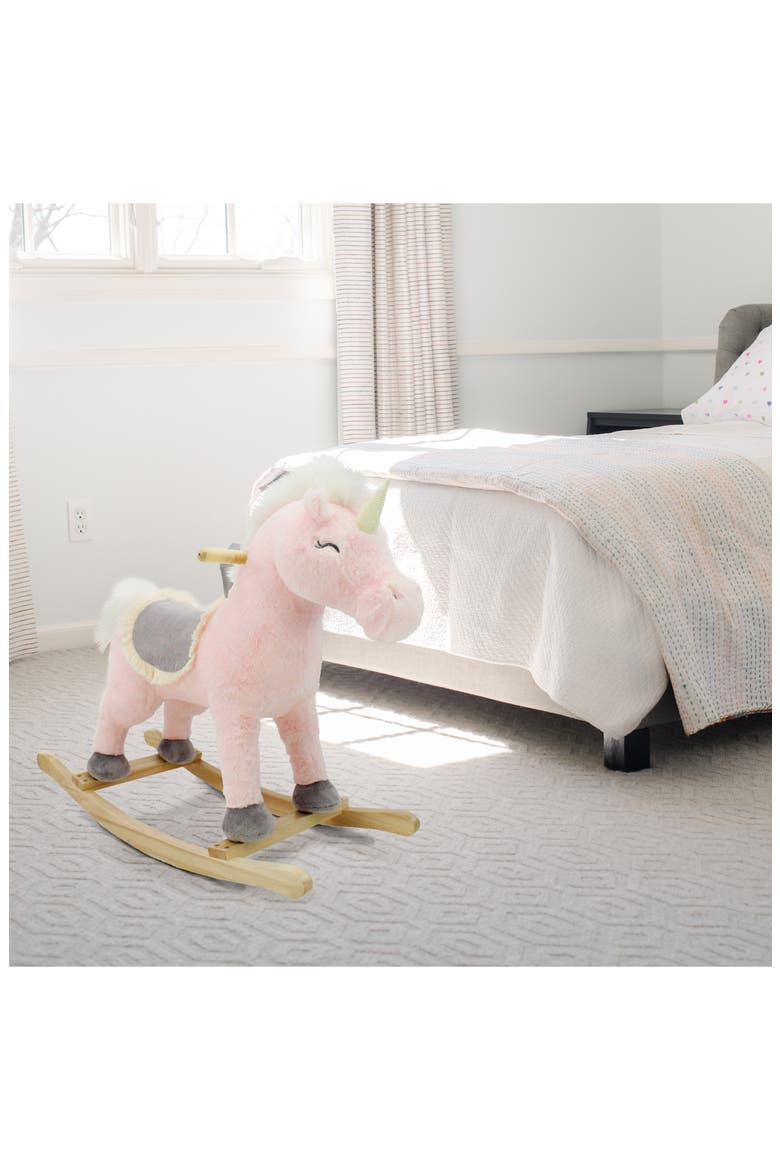 Unicorn Joyrides Rocker, Alternate, color, PINK