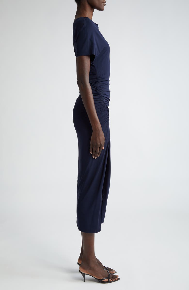 Jason Wu Collection Ruched Short Sleeve Jersey Dress, Alternate, color, 
