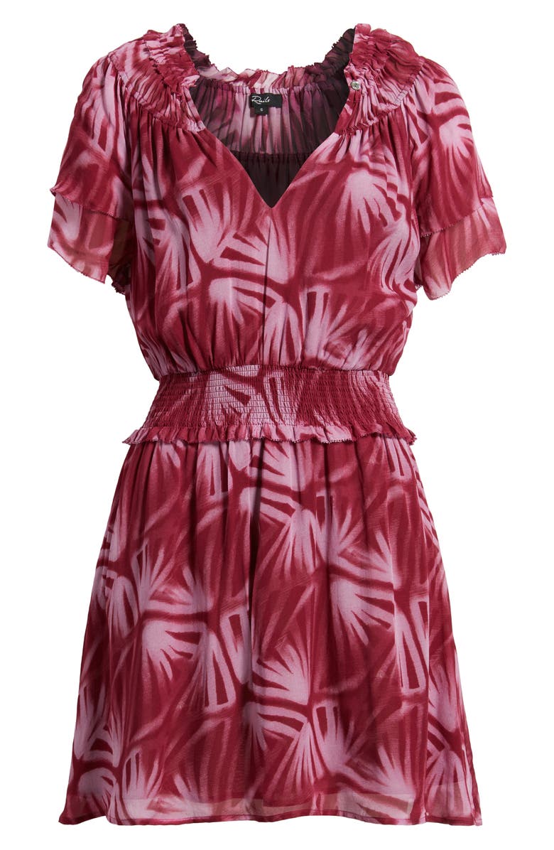 Rails Terrin Botanical Print Ruffle Dress, Alternate, color, Bahia