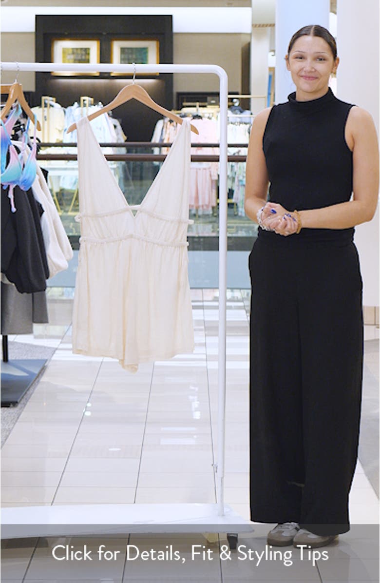 Golden Sun Cover-Up Romper, sales video thumbnail