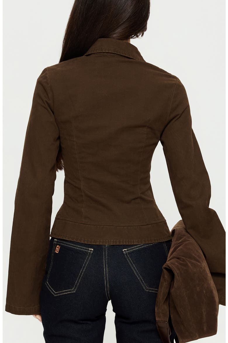 Kelehan Zip Jacket, Alternate, color, STONEWASHED BROWN