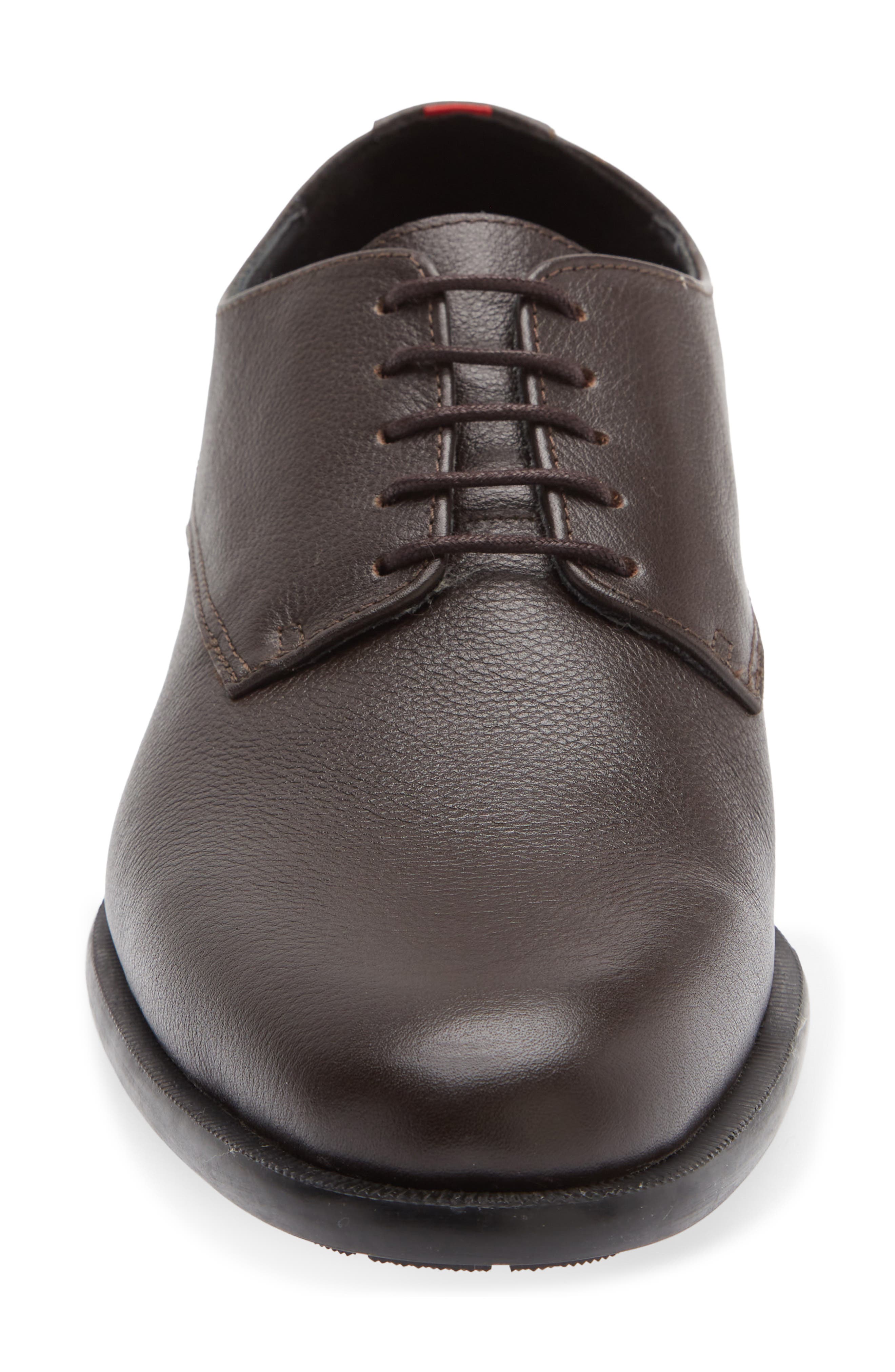 Kyron Plain Toe Derby, Alternate, color, DARK BROWN