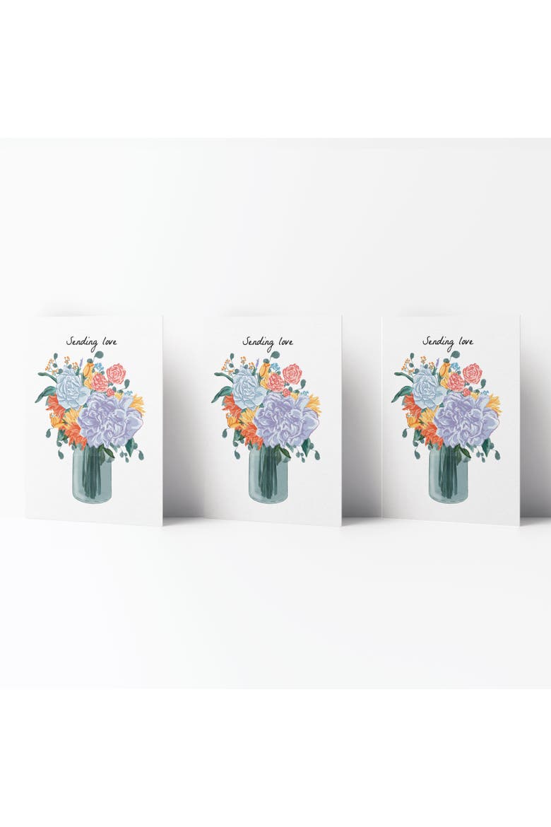 Love/Friendship Greeting Card Pack (3ct) "Sending Love", Main, color, Multi-Pack