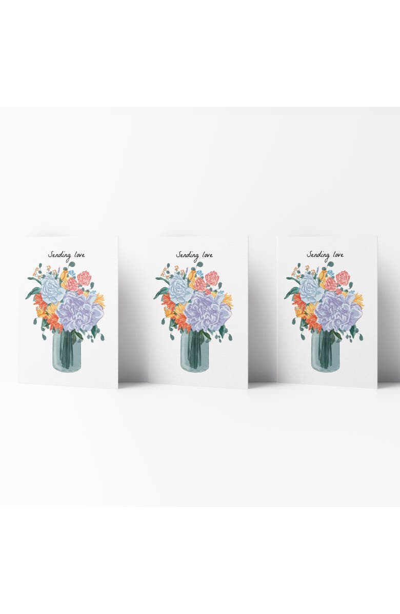 Ramus & Co Love/Friendship Greeting Card Pack (3ct) "Sending Love", Main, color, Multi-Pack