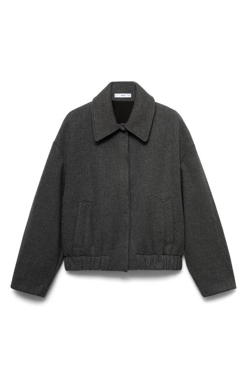 Mango Women's Pocket Knit Jacket In Open Grey