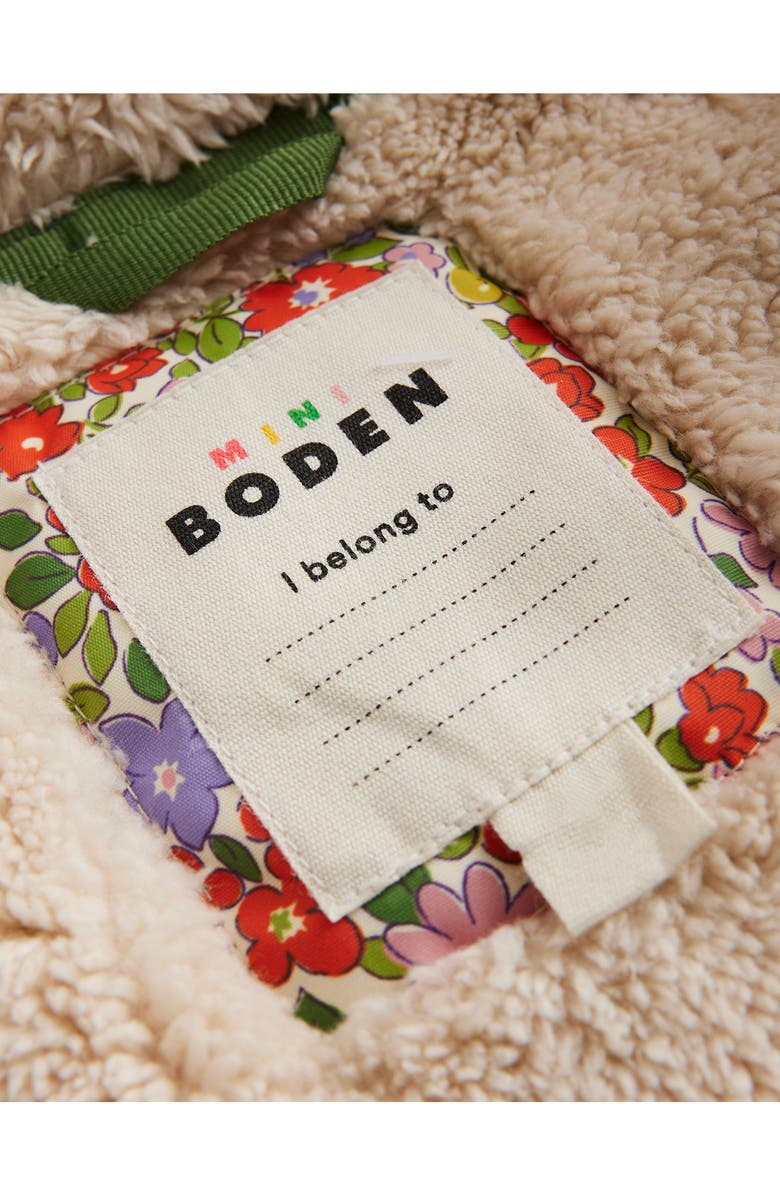 Mini Boden Kids' Faux Shearling Lined Jacket, Alternate, color, 