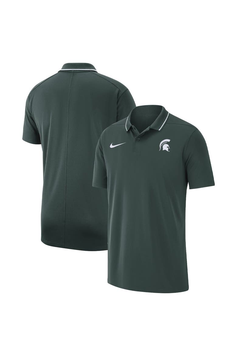 Men's Nike Green Michigan State Spartans 2023 Coaches Performance Polo, Alternate, color, Green