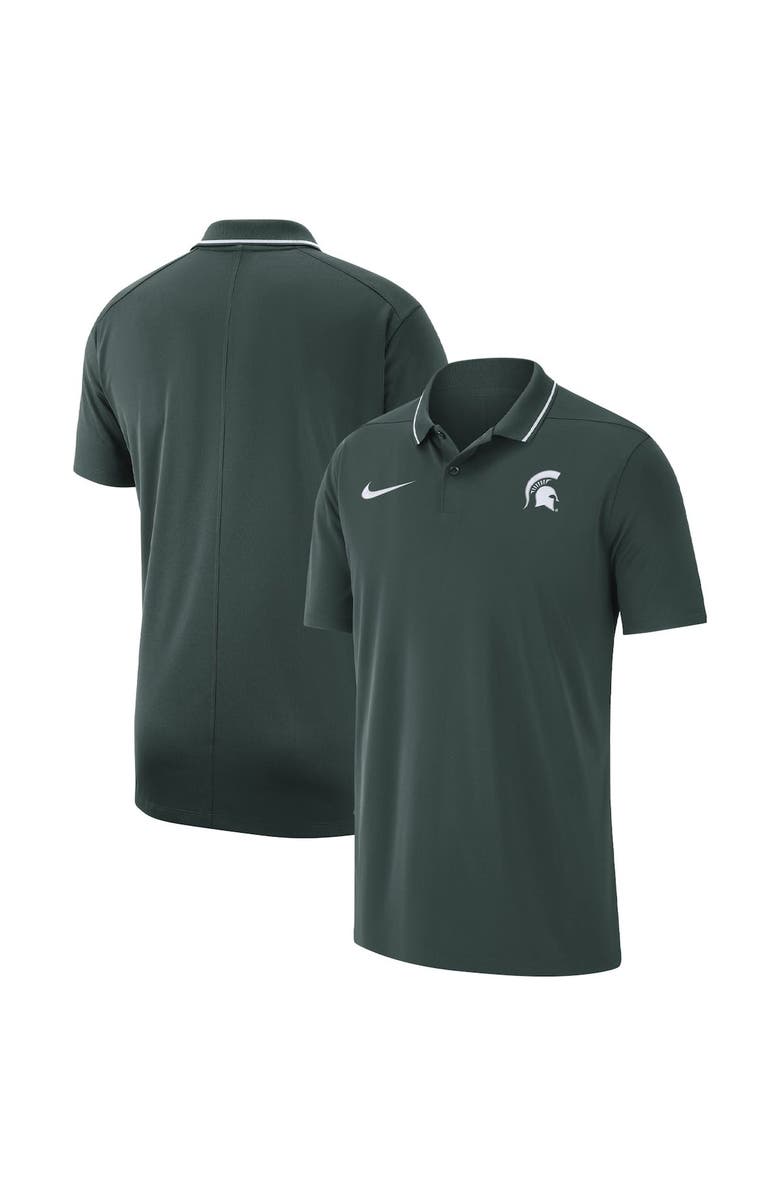 Nike Men's Nike Green Michigan State Spartans 2023 Coaches Performance Polo, Alternate, color, Green