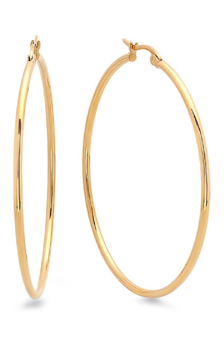 Polished Hoop Earrings, Alternate, color, yellow