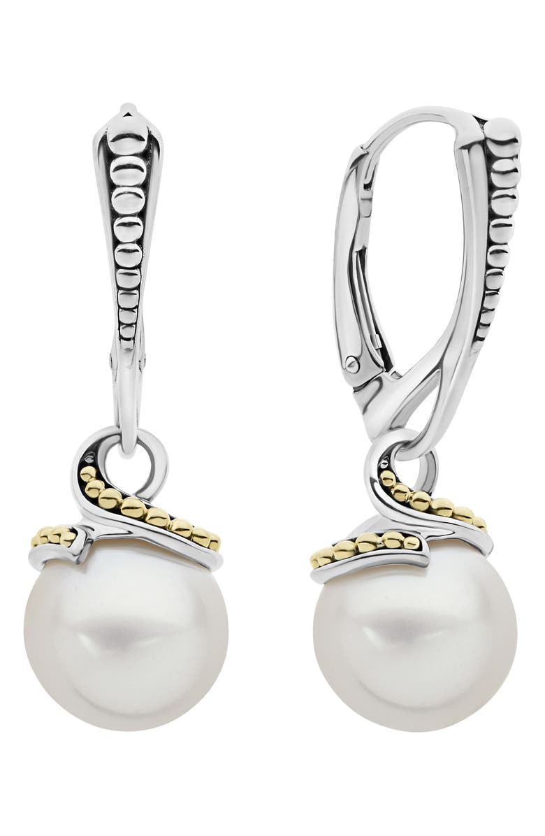 LAGOS Luna Pearl Drop Earrings, Alternate, color,
