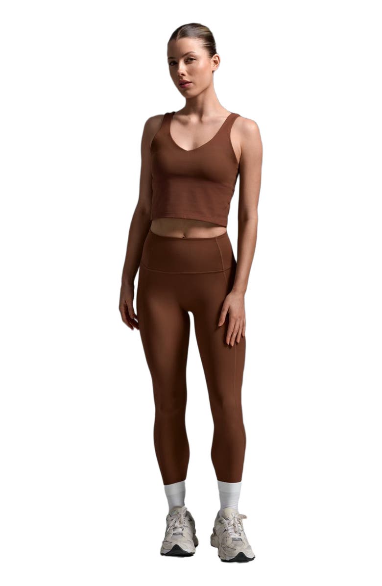 2XU Fluid Longline Bra, Alternate, color, Sepia/Sepia