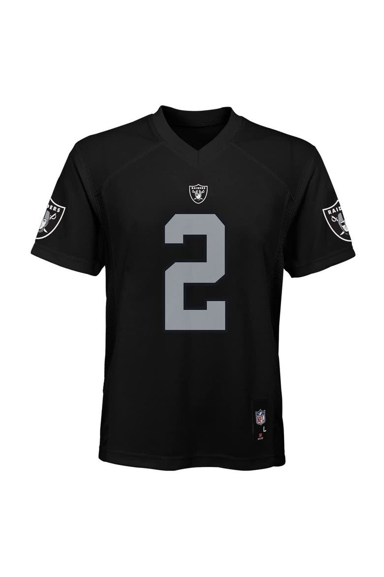 Youth Ashton Jeanty Black Las Vegas Raiders Replica Player Jersey, Alternate, color, Black