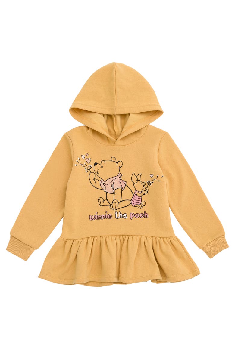 Winnie the Pooh Fleece 2-Piece Hoodie and Leggings Set, Alternate, color, Pooh Piglet Tan Pink