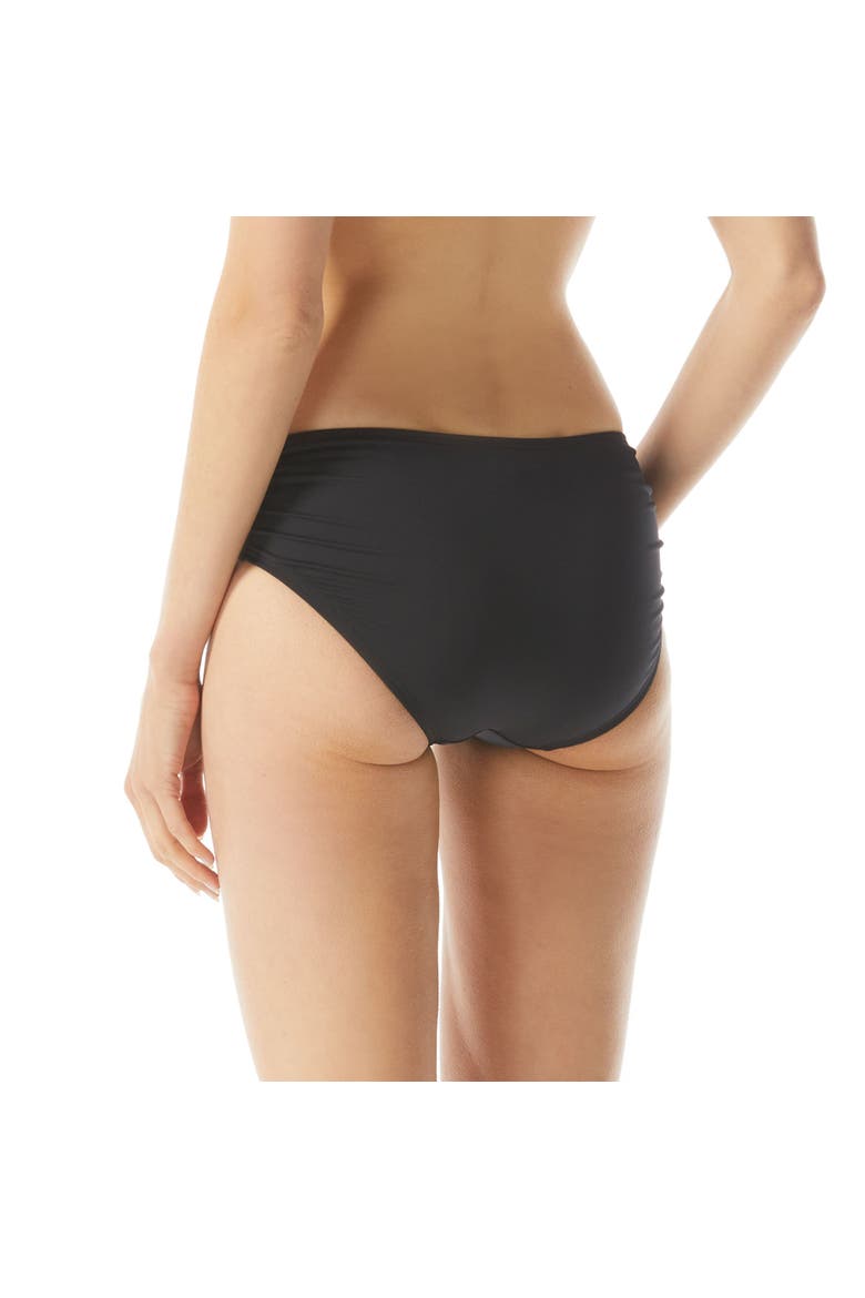 Shirred Bikini Bottom, Alternate, color, 001-Black