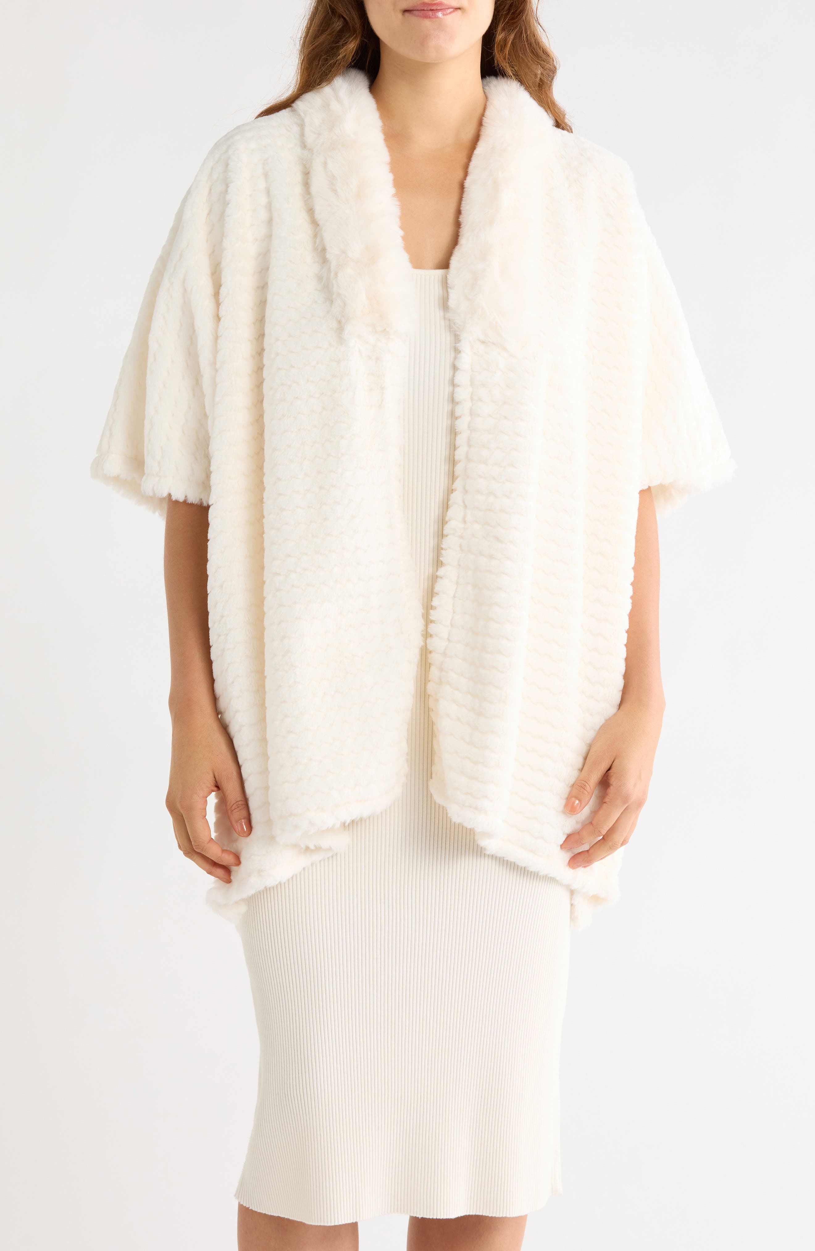 Open Front Knit Ruana