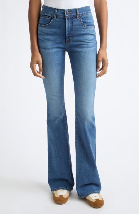 Beverly Mid Rise Skinny Flare Jeans